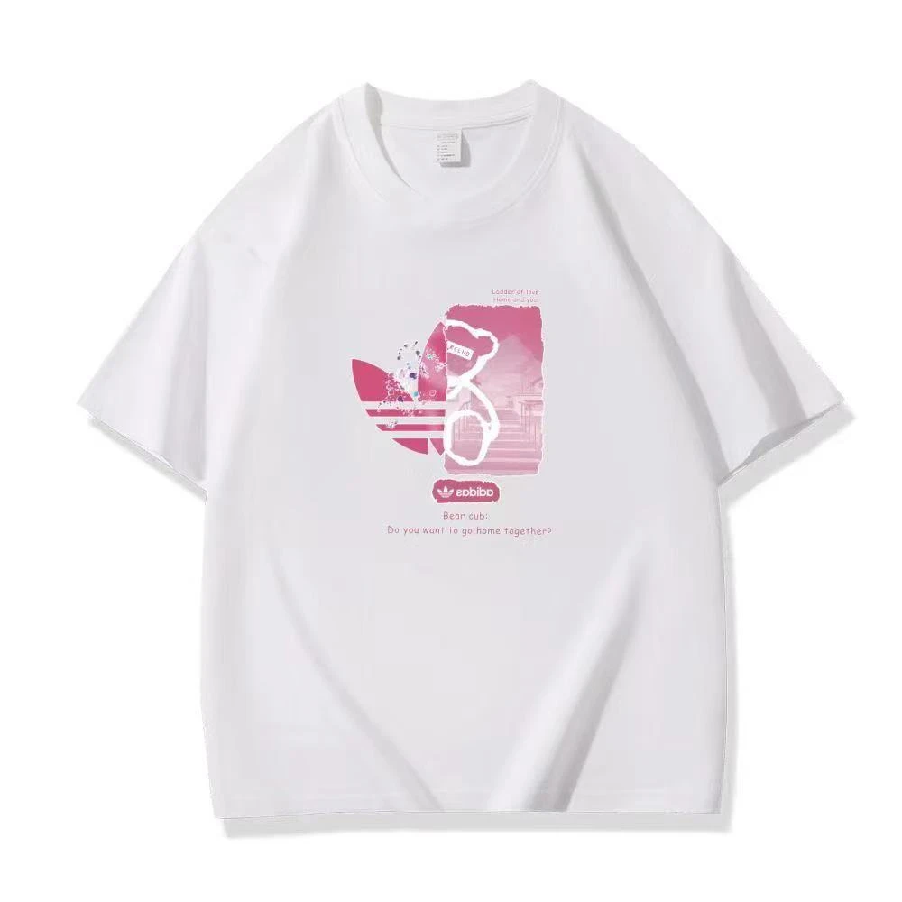 T恤上衣休闲短袖高品质情侣夏季印花潮流国潮ins百搭透气