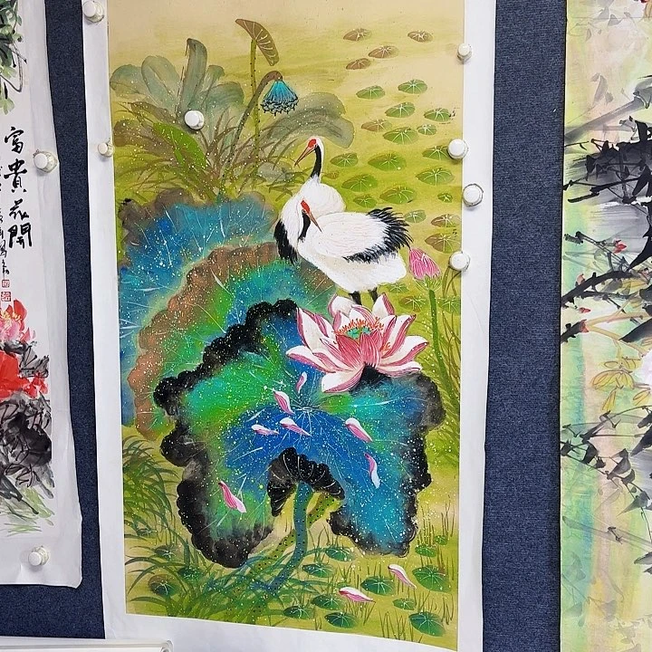 国画国画花鸟画作品