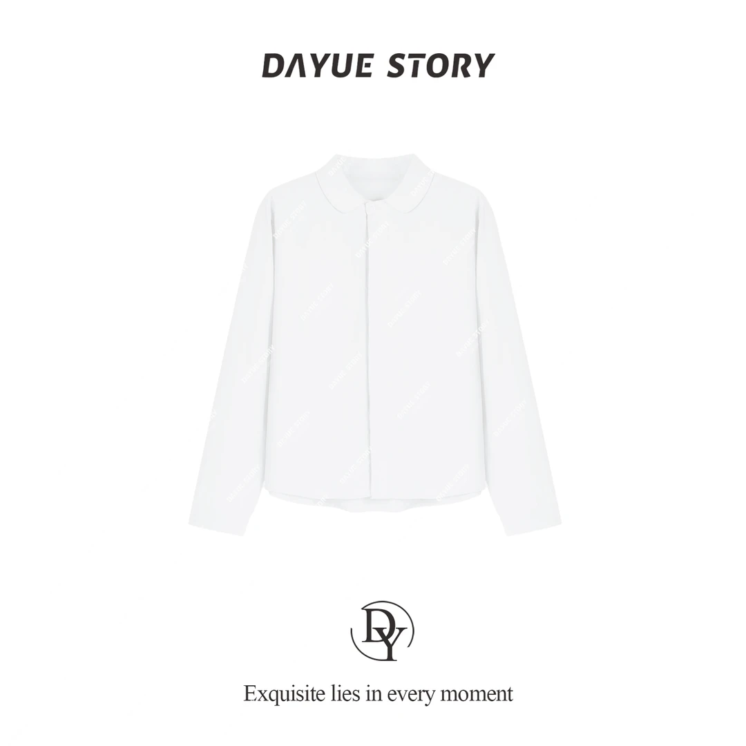 DAYUE家【治愈色】超柔肤感 日杂风设计感 温柔宽松长袖衬衣女