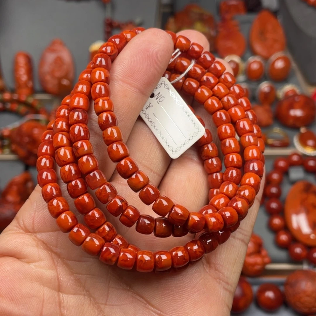 【闪购商品】南红玛瑙珠宝奇石未镶嵌多圈6
