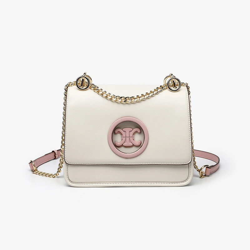 【艳姐甄选】RC-25633-米白 轻奢硬面包包潮流美式度假风