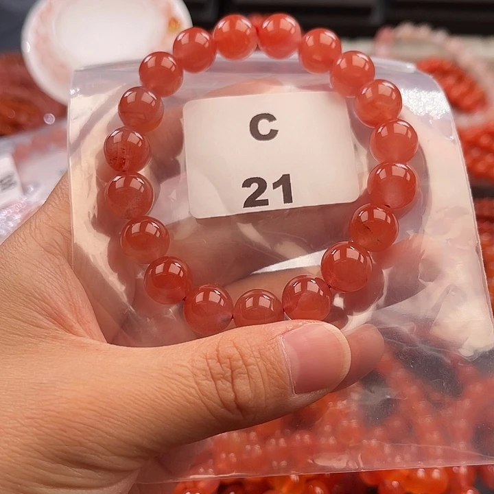 南红玛瑙未镶嵌多样性发货默认微瑕称重10mm