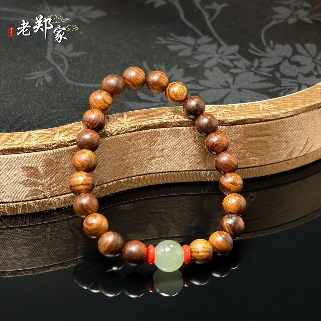 【老郑家】 木作黑花梨木DIY手串 MT235 多样性发一件约8mm+