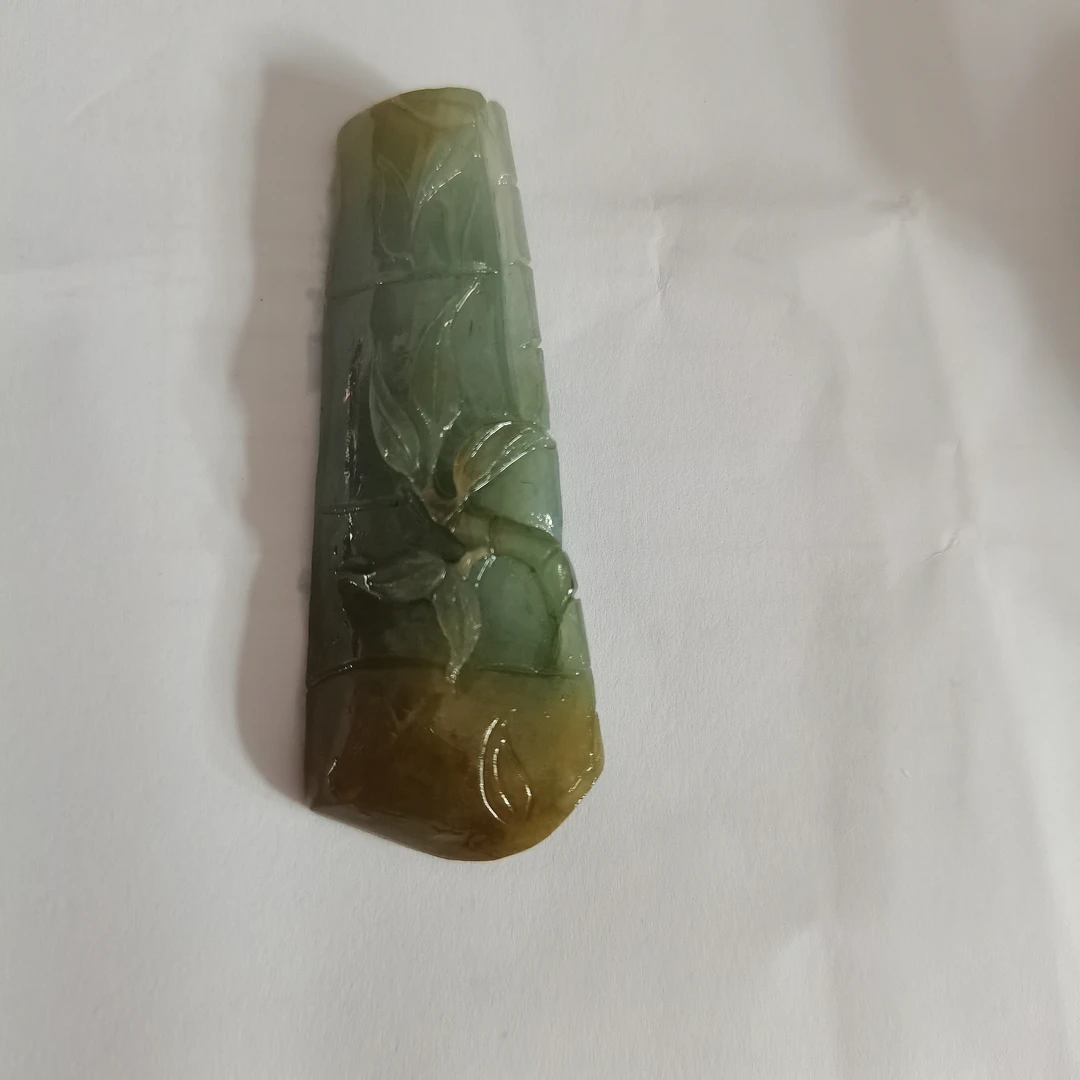博雅翡翠珠宝  翡翠竹节吊坠