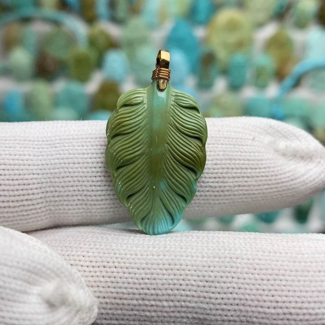 绿松石18K金镶嵌绿松石