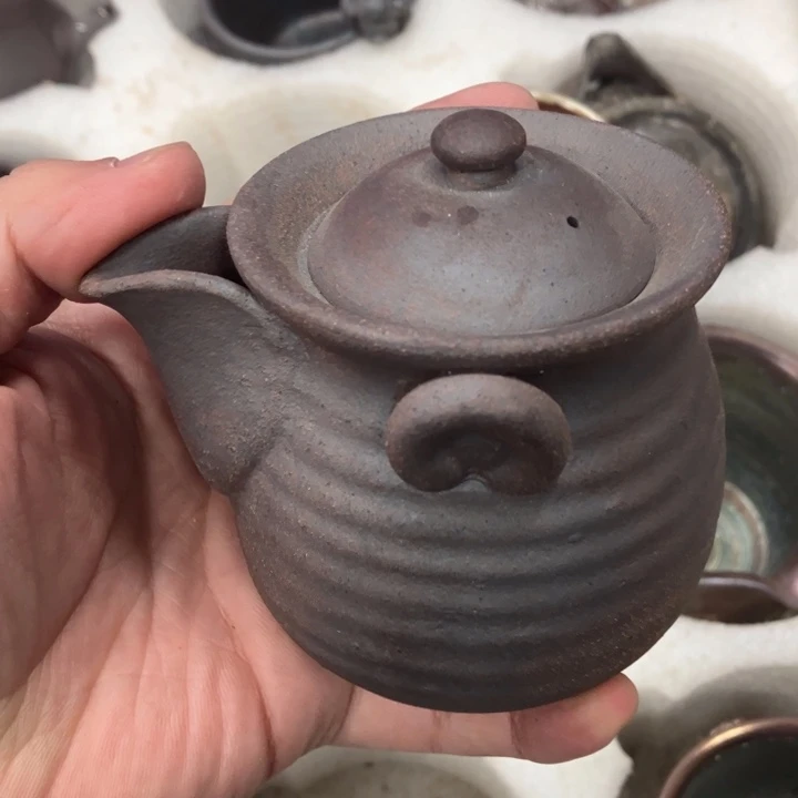 柴烧茶具宝瓶大放漏