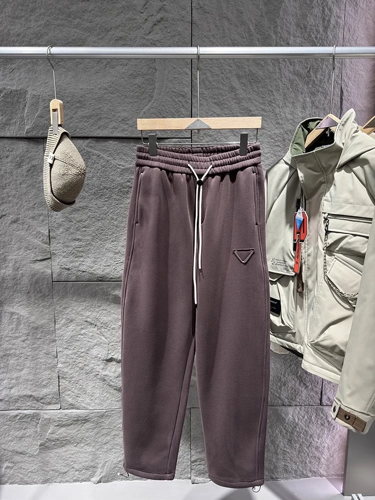 2216特价断码加绒卫裤可收口束脚