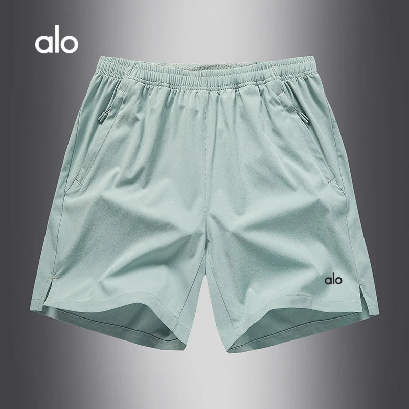 alo冰丝短裤男夏季新款运动篮球多色训练速干短裤跑步健身沙滩裤