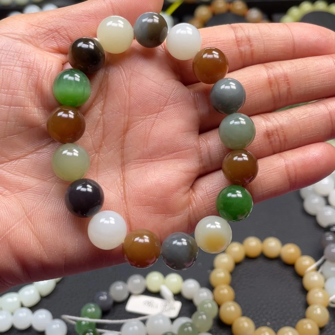 和田玉未镶嵌手链