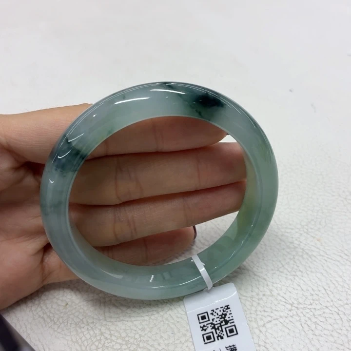 未镶嵌手镯翡翠缅甸翡翠手镯57.5