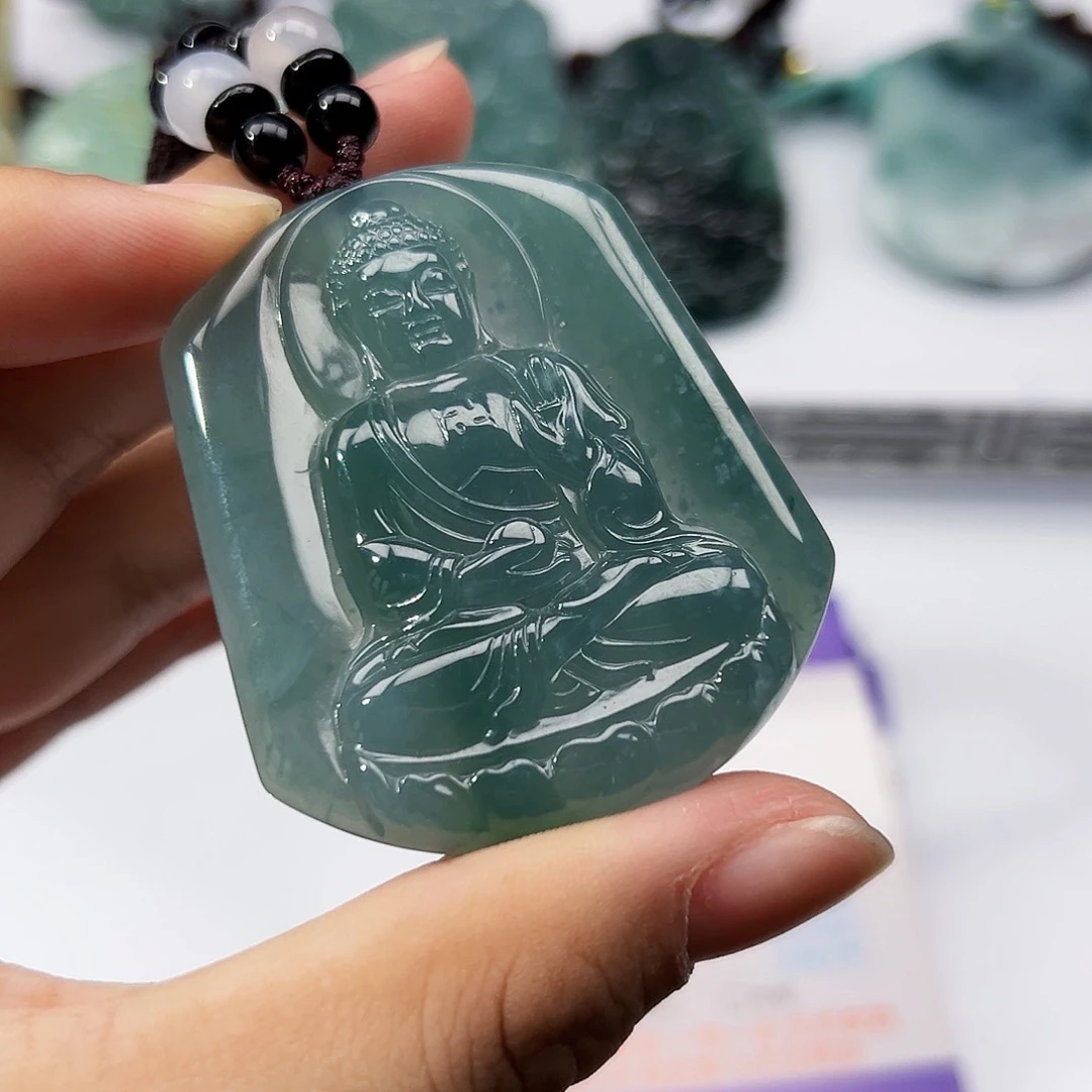 翡翠挂件未镶嵌吊坠