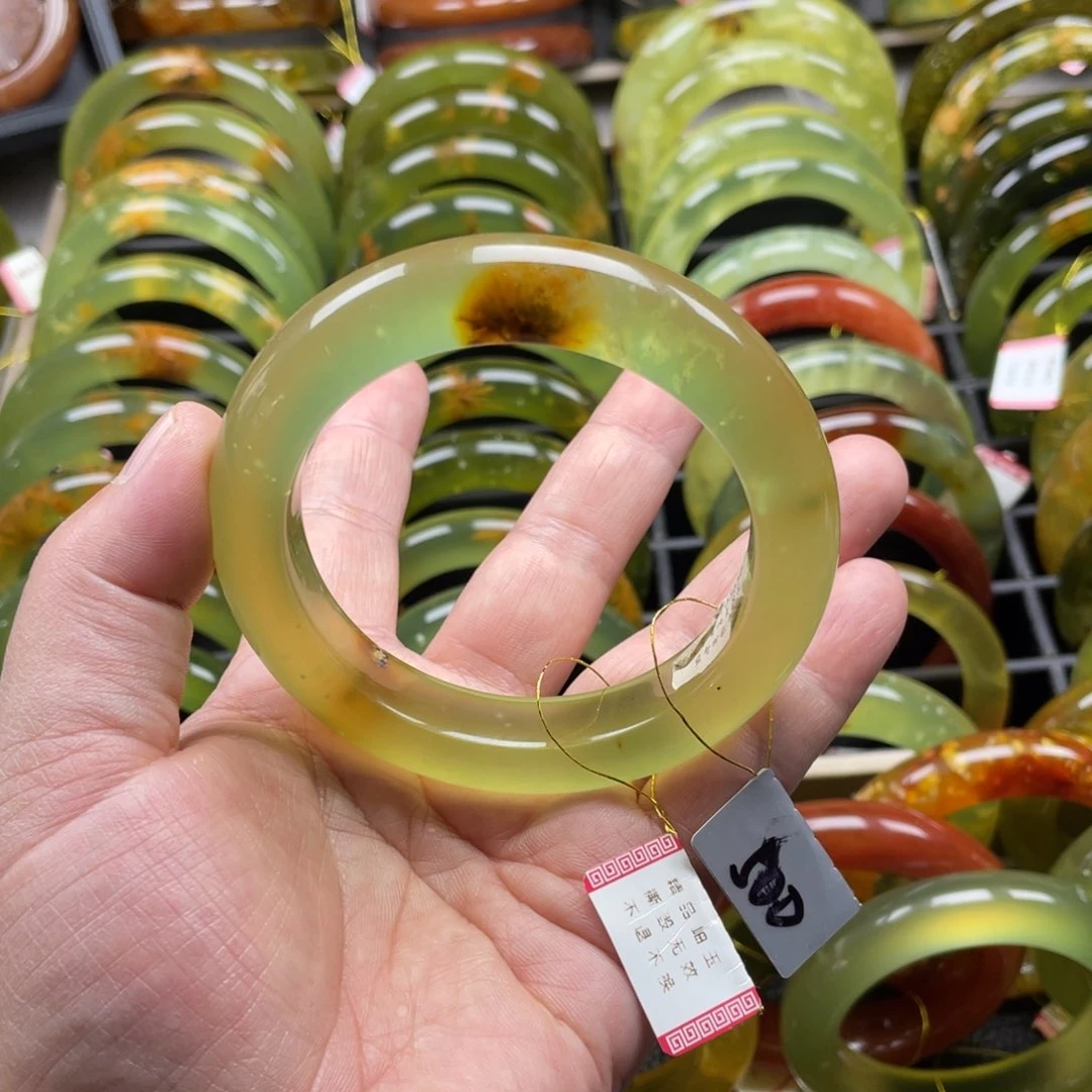 未镶嵌蛇纹石玉手镯