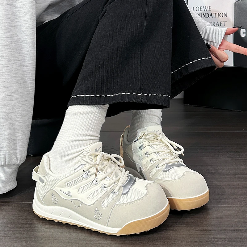 回力女士登山鞋户外休闲运动德训鞋2025新款小白鞋软底轻便板鞋女