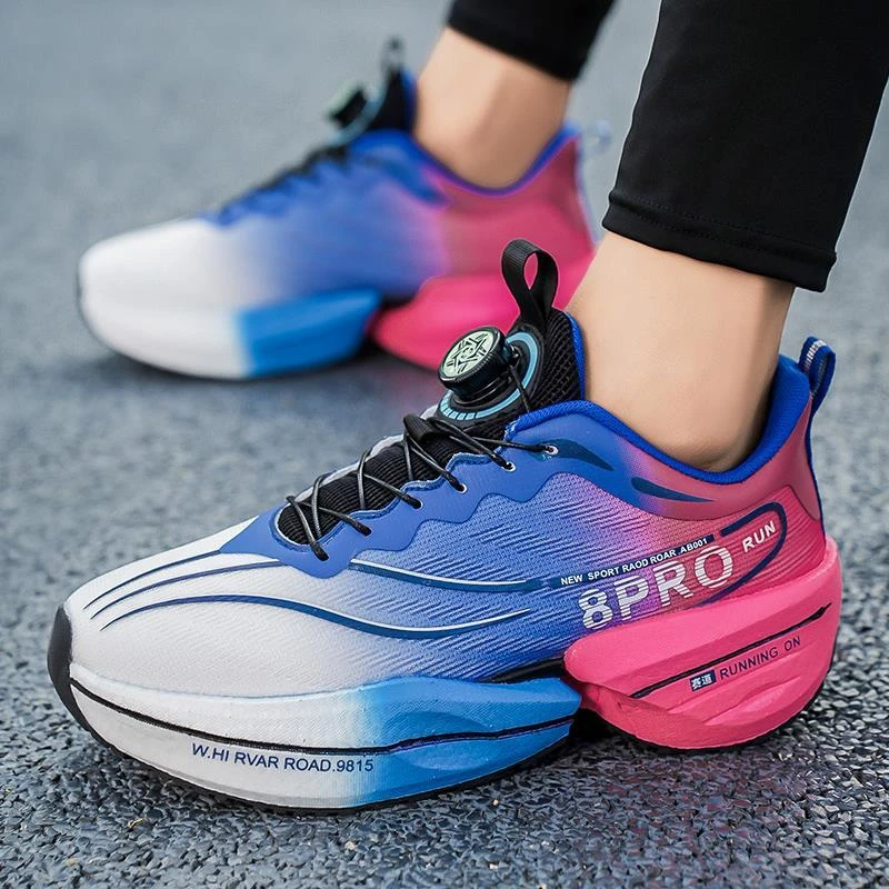 赤兔8pro跑步鞋春季男童学生体考减震旋转纽扣跑鞋7pro碳板运动鞋