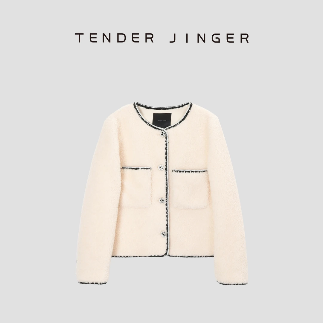 Tender Jinger【黑标】小香风鹅绒外套T44MDD251C