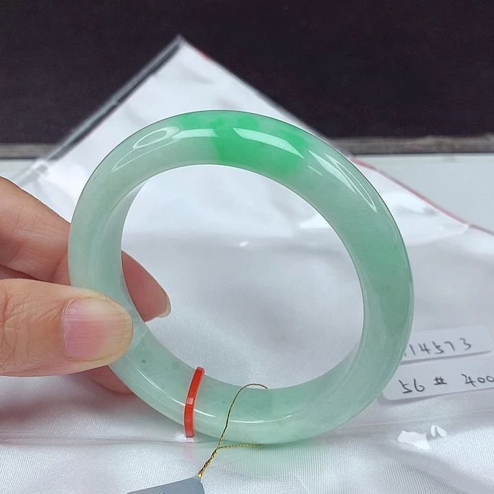 翡翠未镶嵌手镯56圈4573