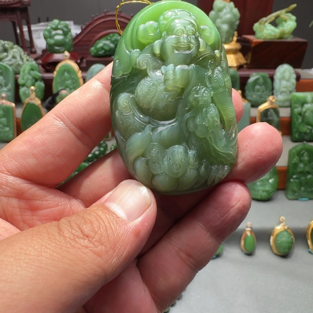 和田玉未镶嵌挂件