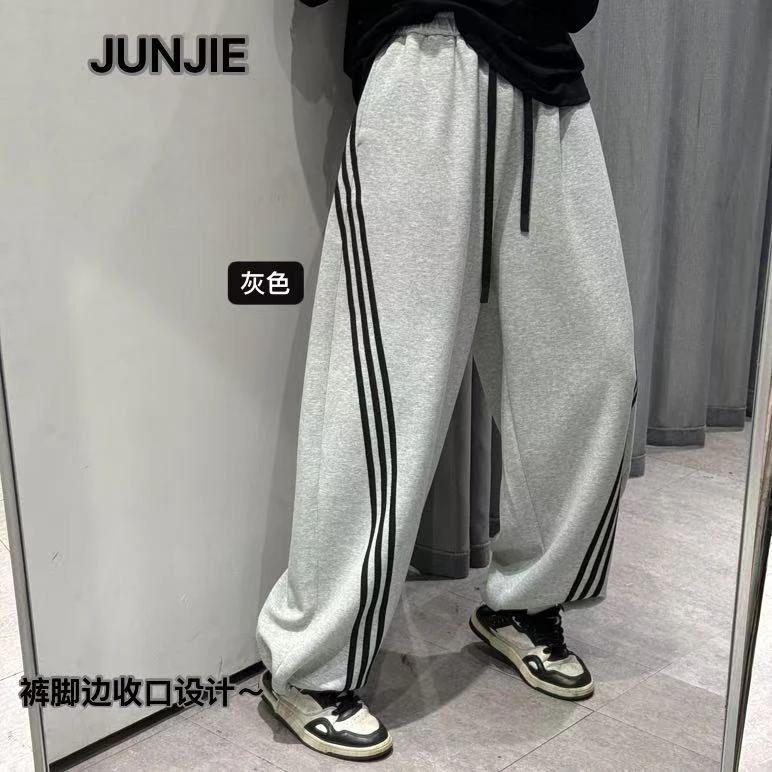 『JUNJIE』三杆卫裤·慵懒宽松百搭休闲运动长卫裤 59185