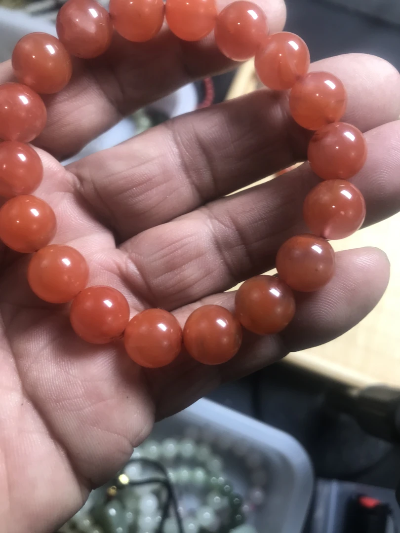 正品天然南红手链