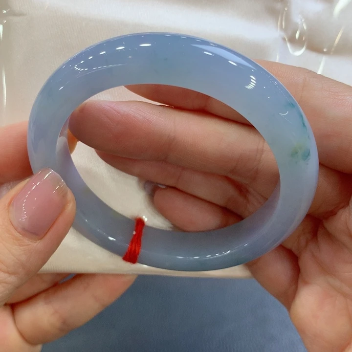 未镶嵌手镯翡翠54.7正圈