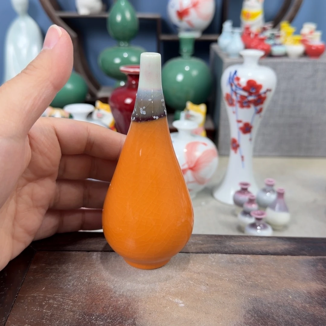 陶瓷手工小花器摆件