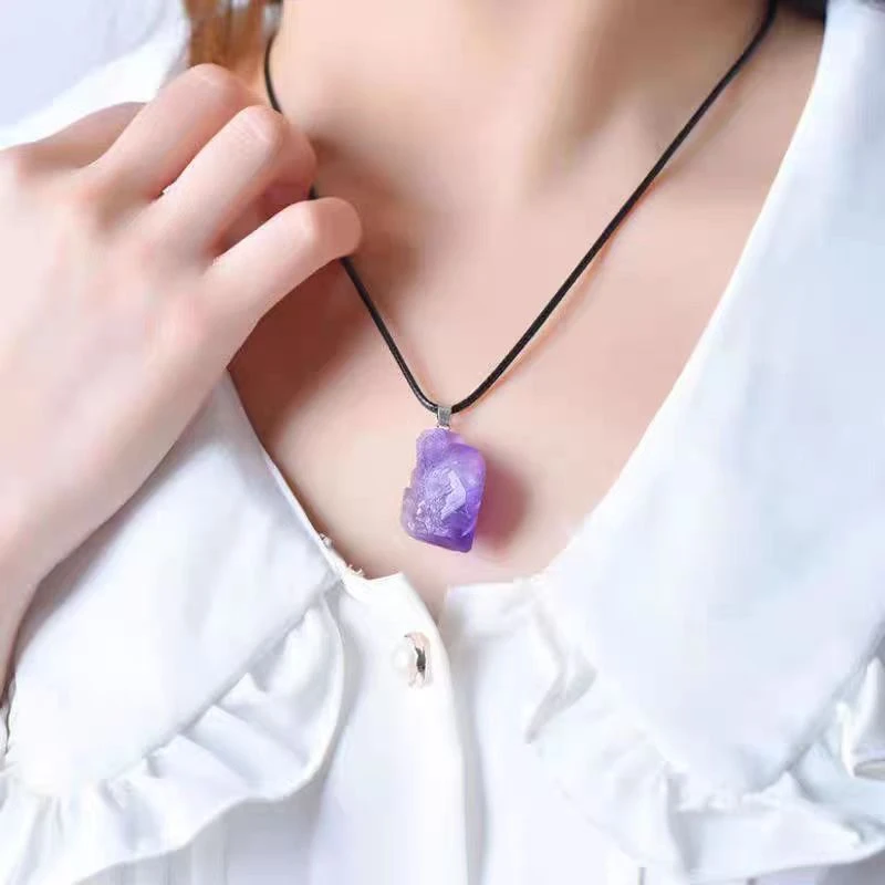 紫水晶吊坠（多样性发其一）