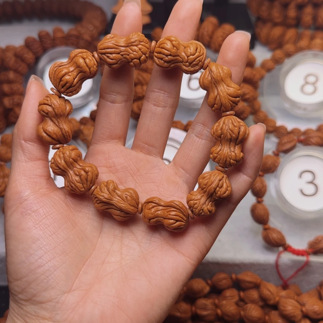永***柔桃核手串花生手串