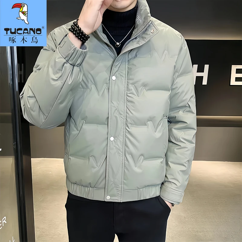 啄木鸟棉服男冬季保暖立领棉衣新款休闲外套百搭棉袄上衣轻薄上衣