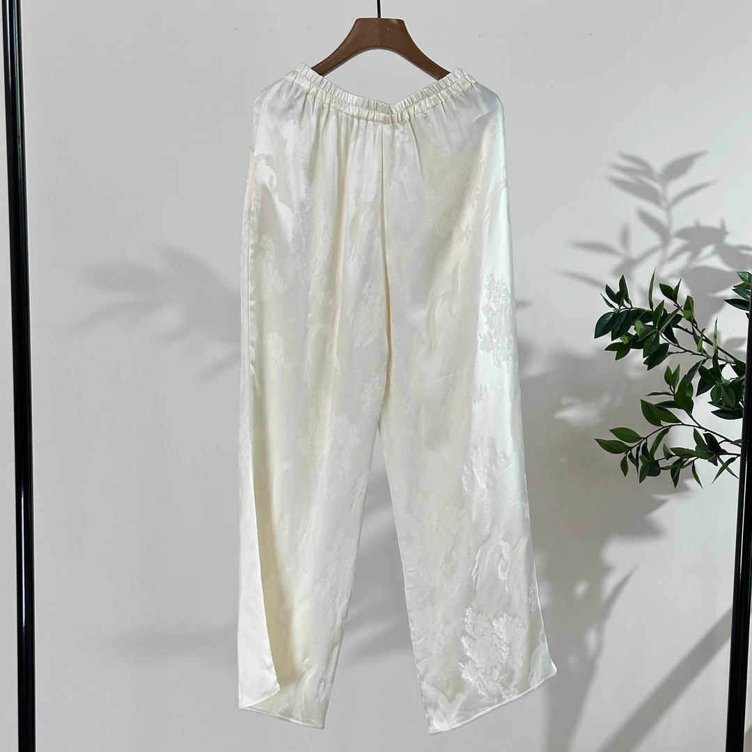 60%醋酸白色休闲裤（D-16）