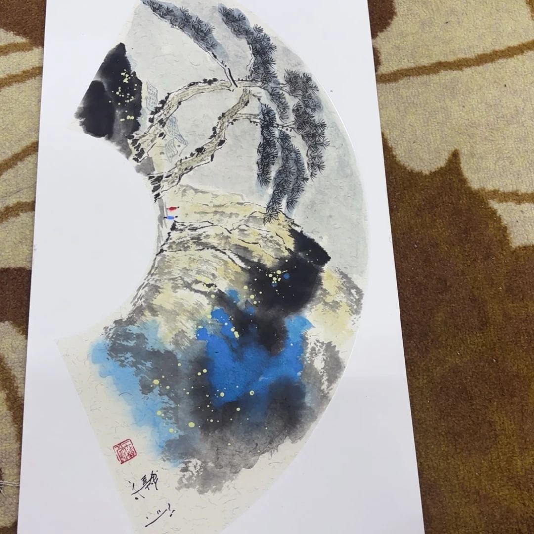 国画赵铁33-66卡纸作品艺