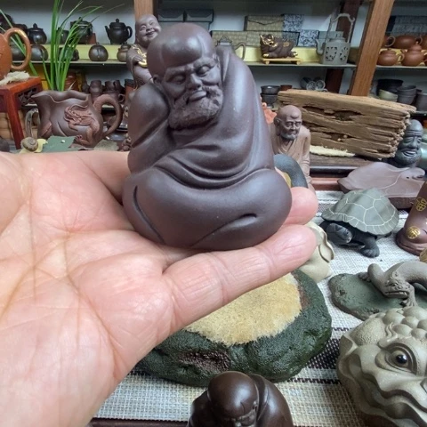 紫砂茶壶宜兴达摩