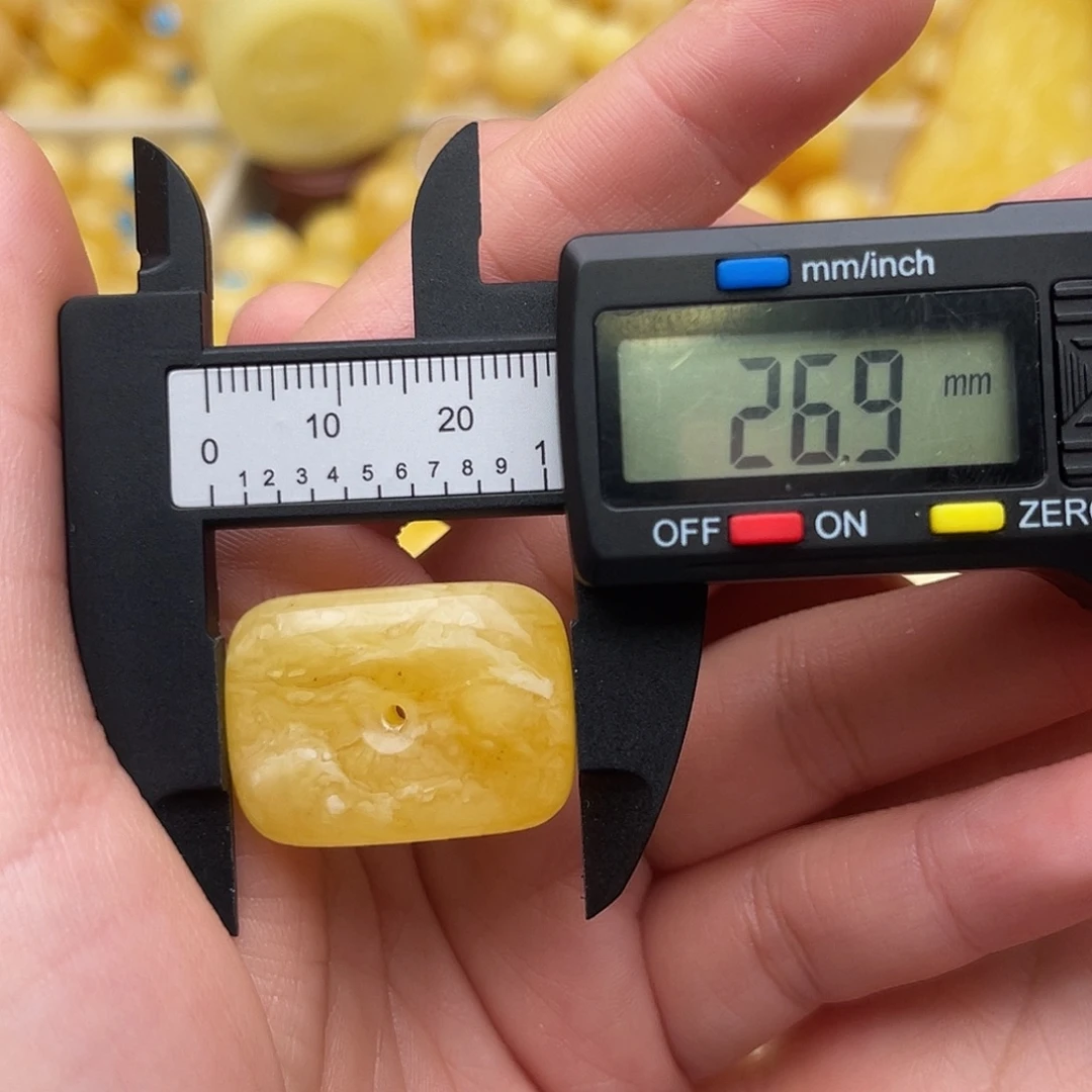 琥珀未镶嵌裸石蜜蜡扣子梦唯一啊