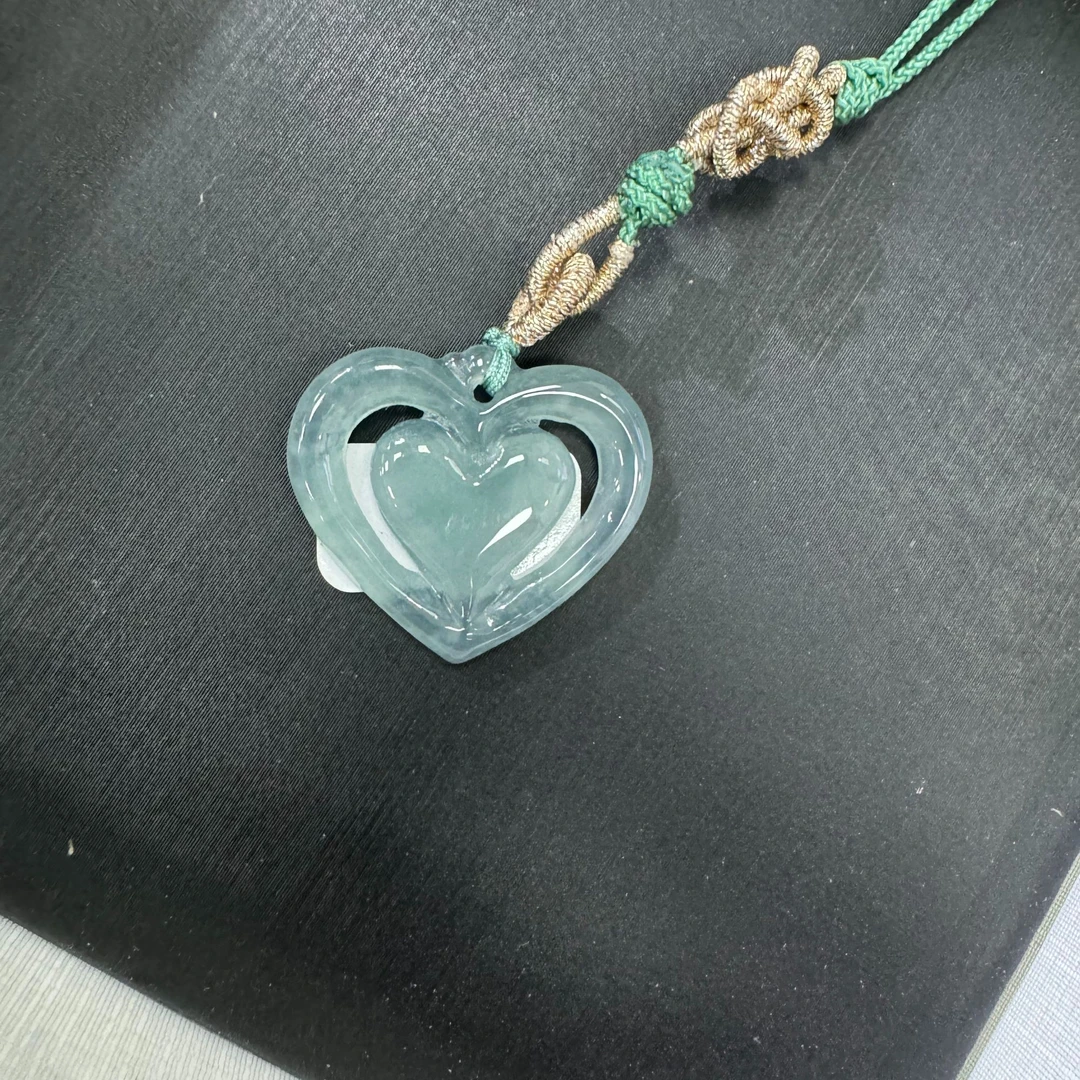 翡翠A货心心相印手机挂拍一发一多样性发货-540673