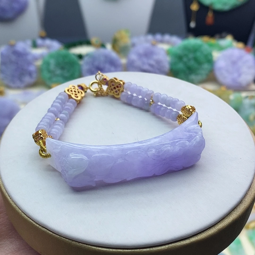 翡翠未镶嵌手镯手牌
