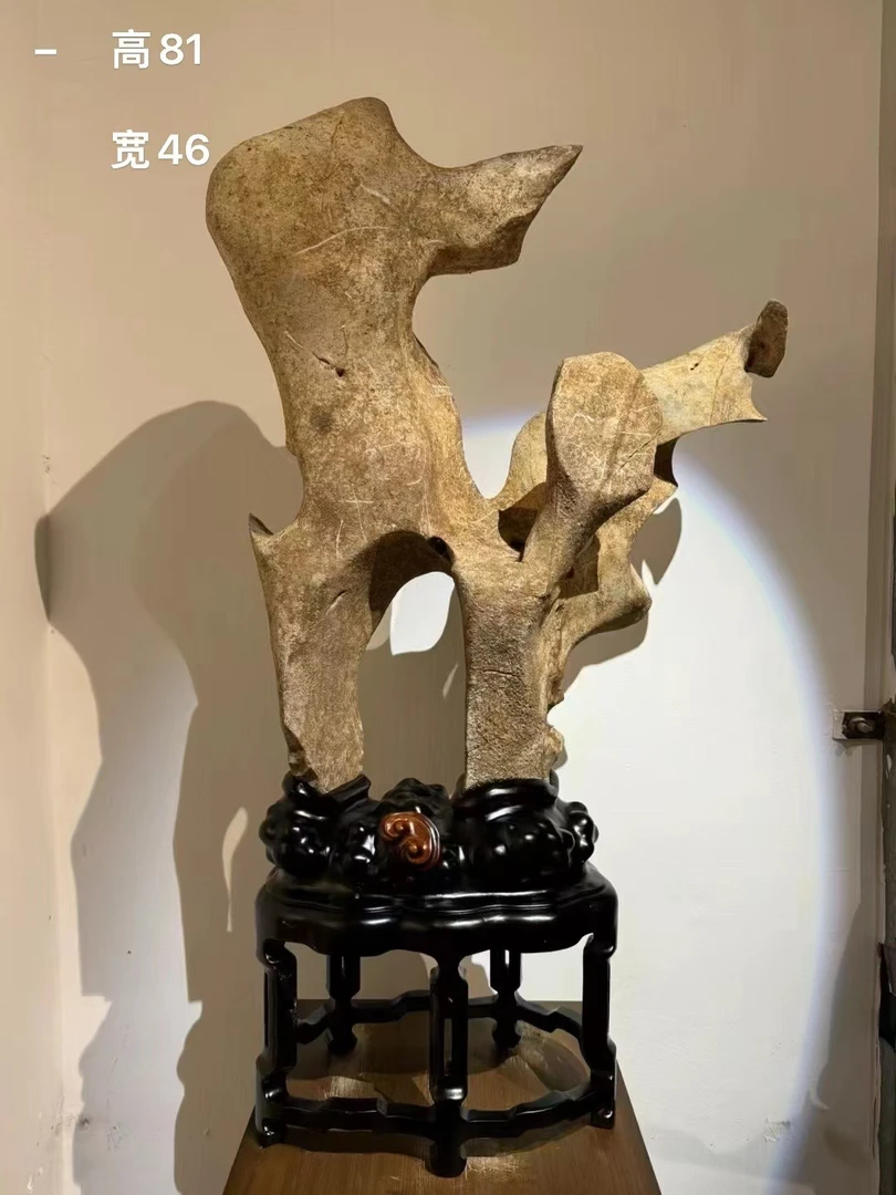 太湖石文房客厅玄关摆件创意老物件