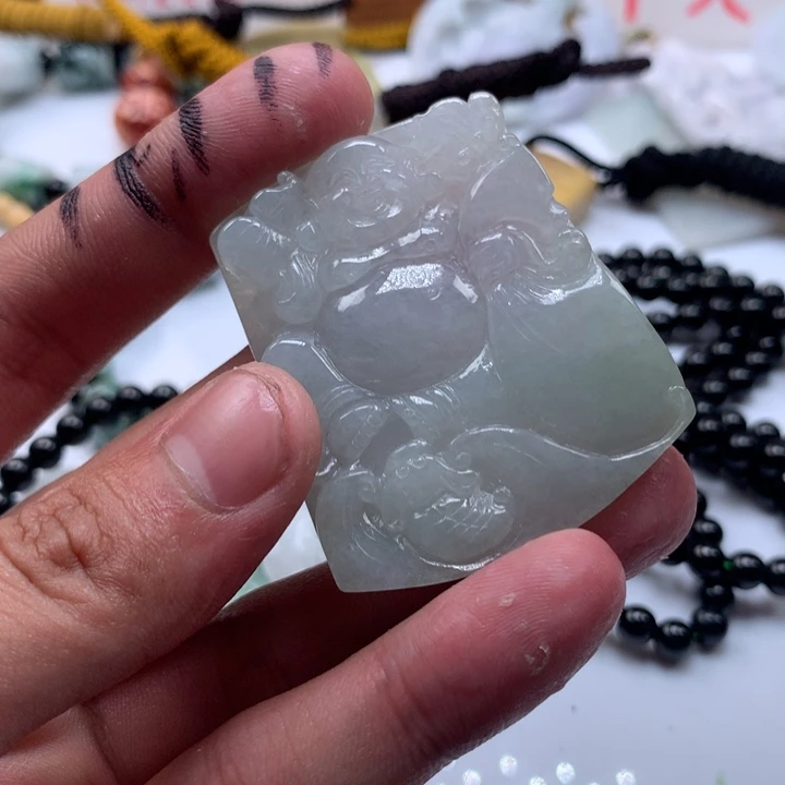 颈饰未镶嵌翡翠保真天然a货翡翠