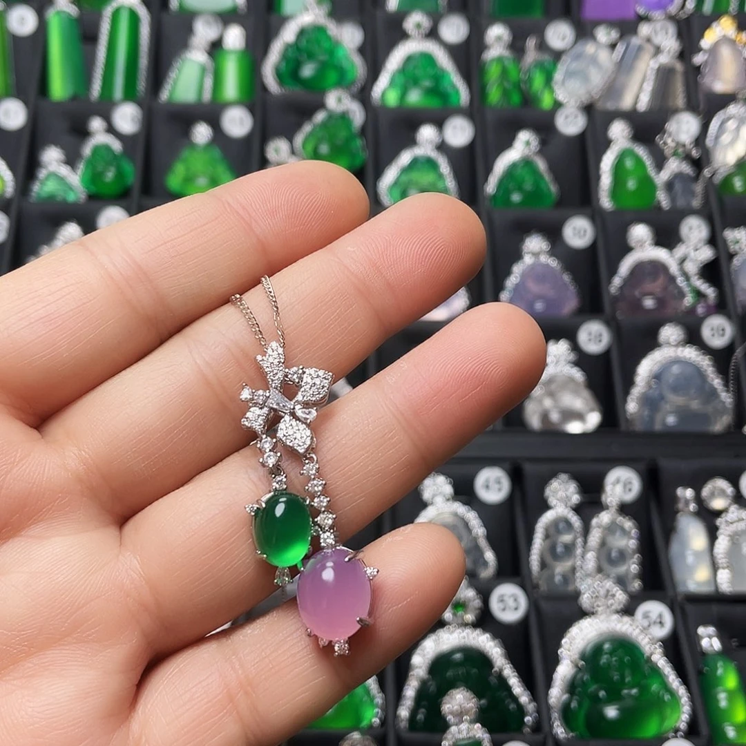 玛瑙/玉髓合金颈饰