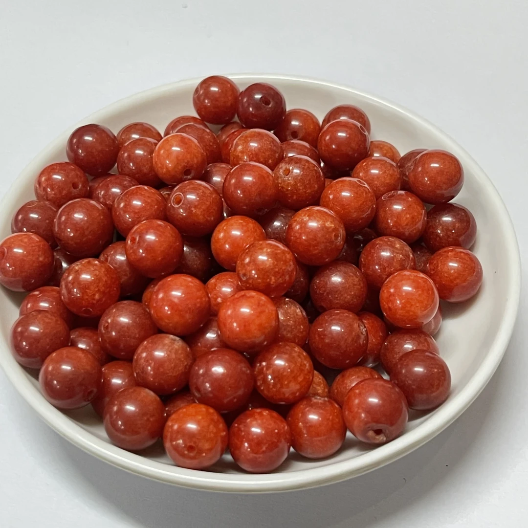 翡红散珠 A15 卡10MM 20颗 （赠弹力