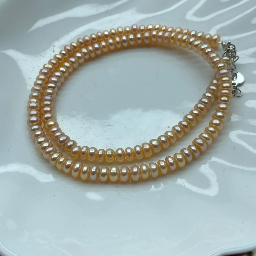 淡水珍珠天然淡水珍珠无人工干预合金5