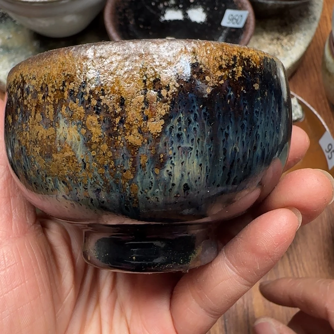 柴烧建盏茶盏茶杯106