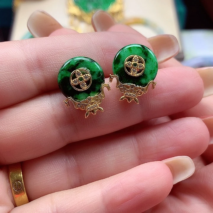 颈饰银S925镶嵌翡翠翡翠