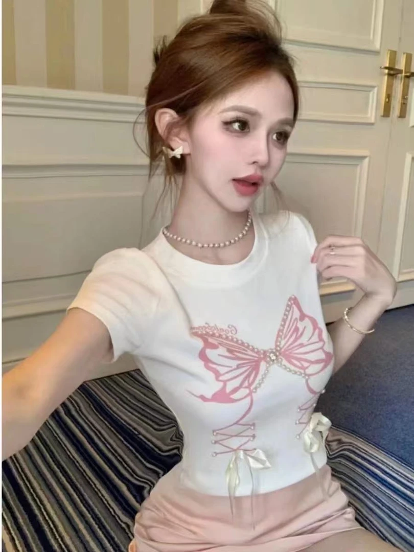 辣妹修身网红上衣