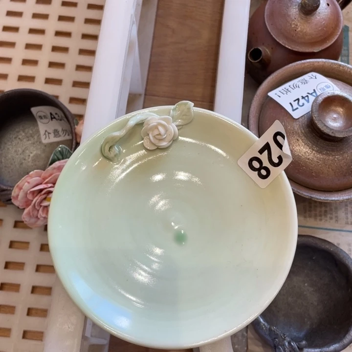 手工制作陶瓷茶具茶杯青蛙