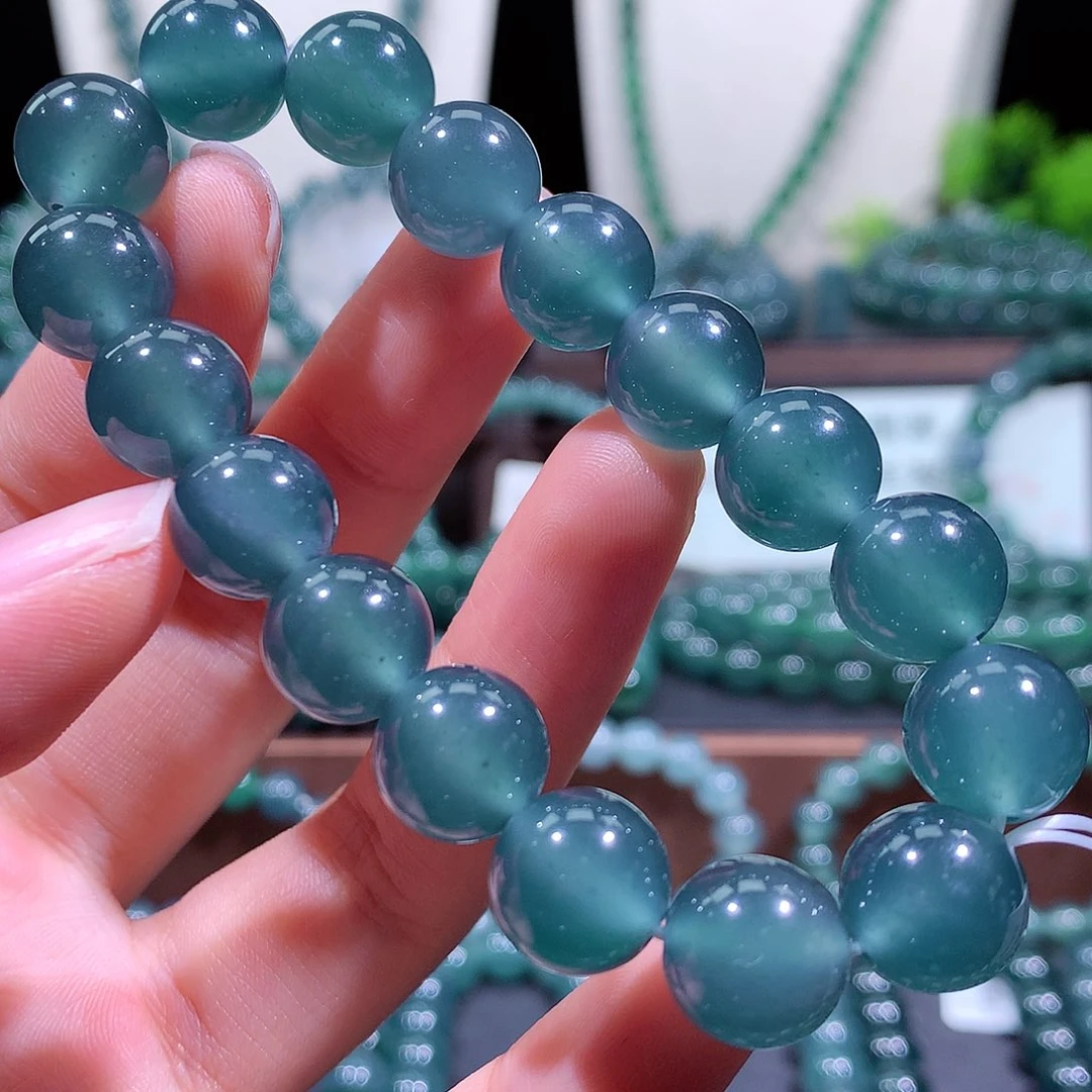 翡翠未镶嵌手链天然a货翡翠手串12