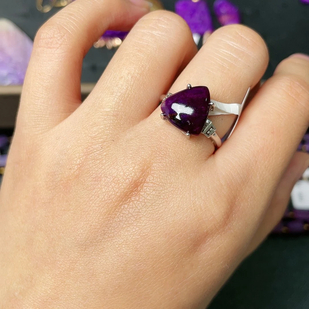 苏纪石（舒俱来）戒指银S925镶嵌