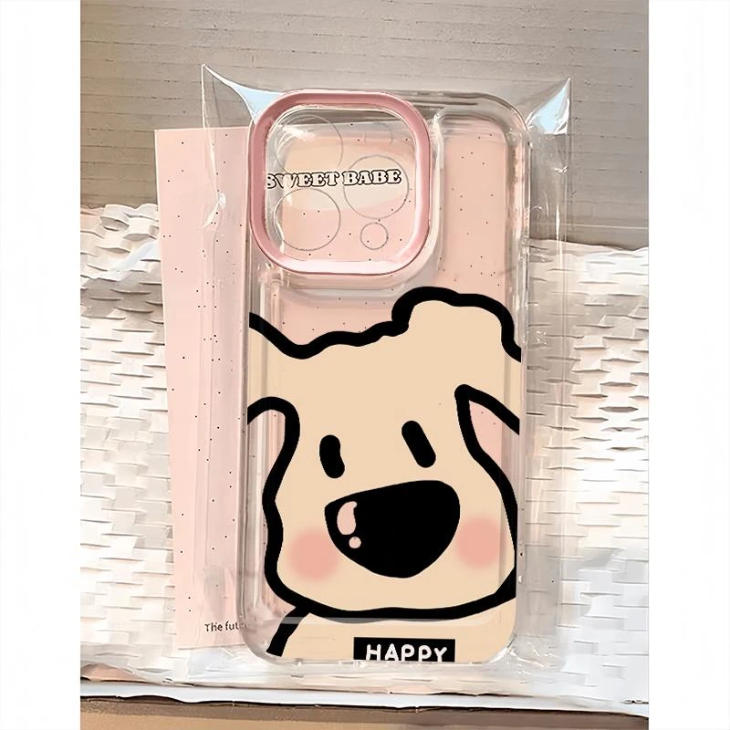 BANCA大鼻子狗适用iphone16/15苹果14手机壳小米15vivo华为oppo套