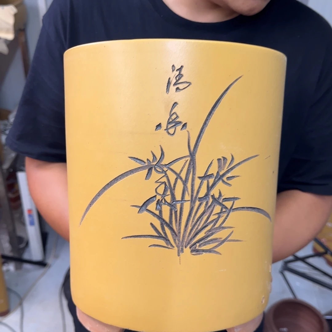 紫砂花盆口径17.22口径