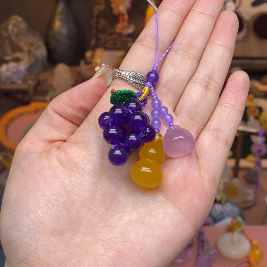 玛瑙/玉髓未镶嵌车挂