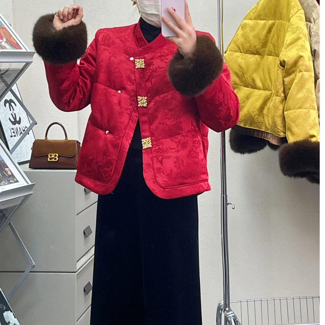 J857169#实体门店国风棉外套加厚冬季棉服国风新中式外套