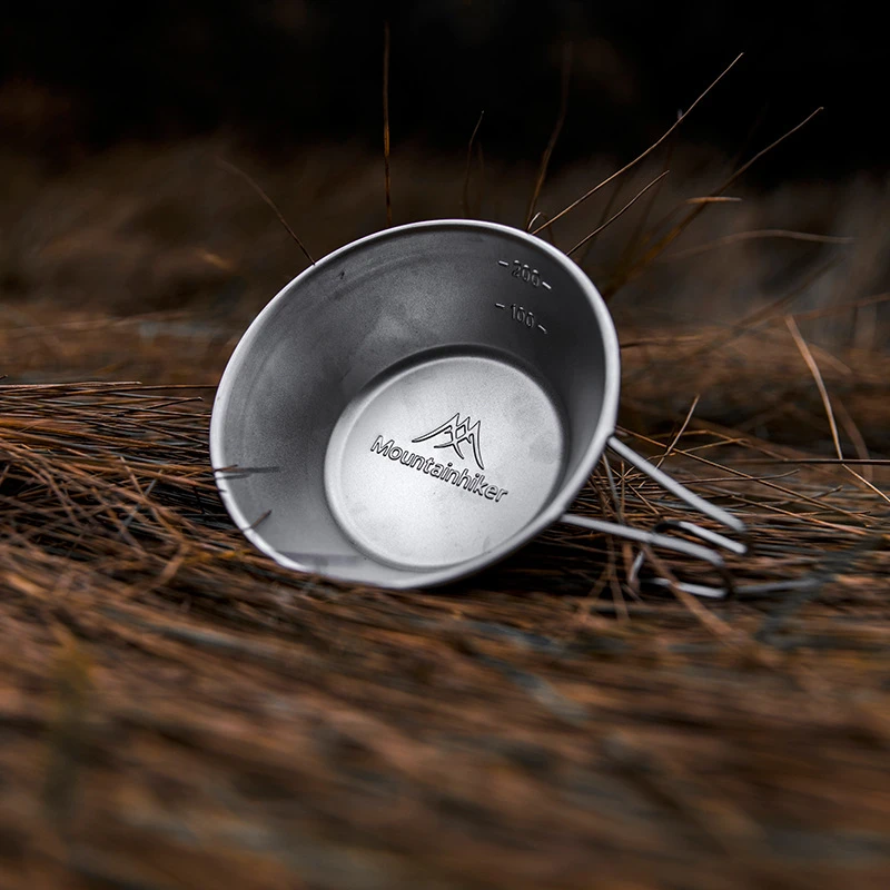 酷拓户外山之客炊具便携多功能银色明火可用食品级碗餐具露营